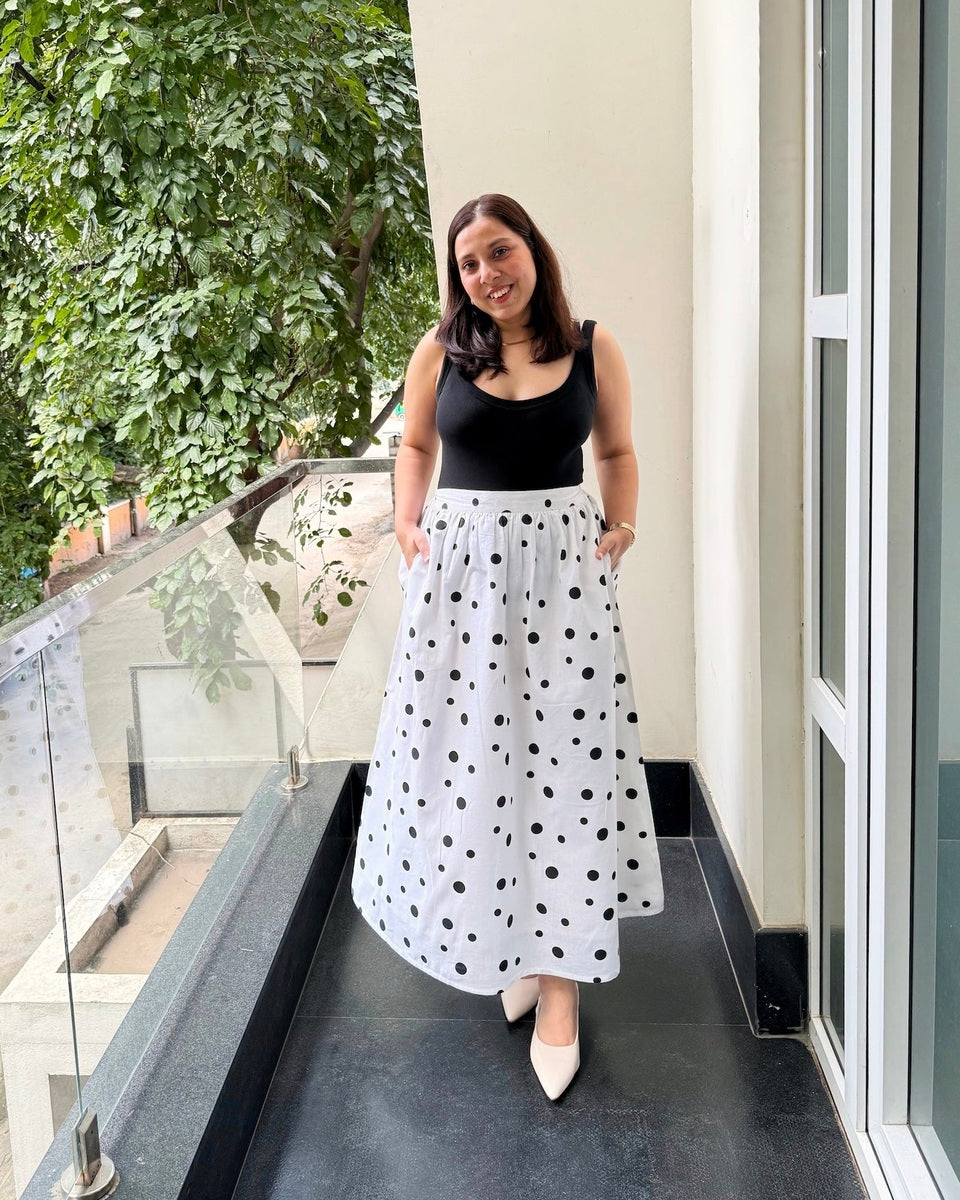 Amalfi Polka Skirt