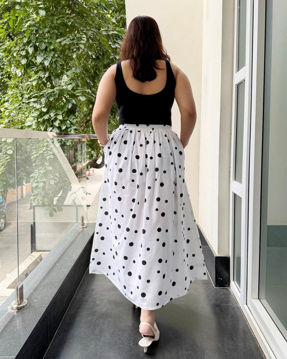 Amalfi Polka Skirt